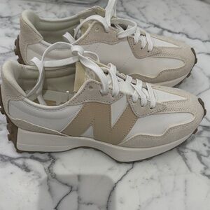 New Balance Women's Sneakers in Cream and White